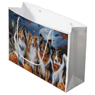 Rough Collie Halloween Spooky