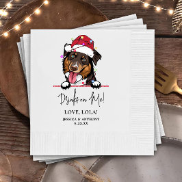 Rough Collie Hund Personlig Drinks on Me Pappersservett