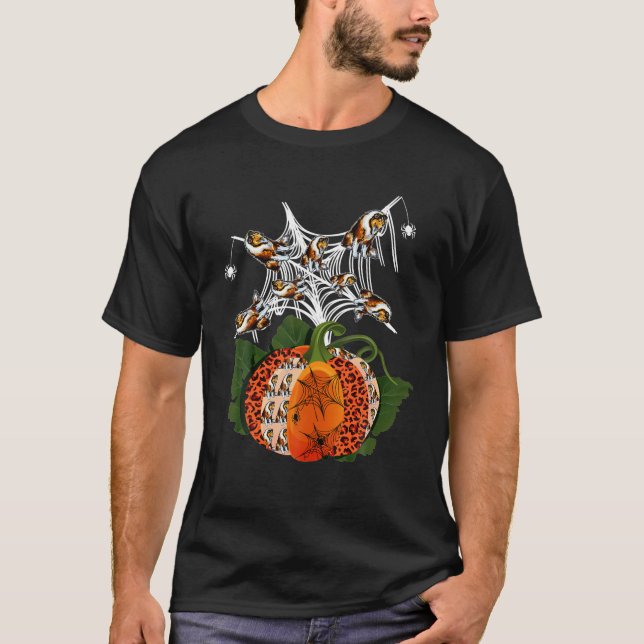 Rough Collie Hund Pumpkin Pet Halloween T Shirt (Framsida)