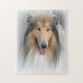 Rough Collie Hund Pussel