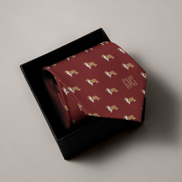 Rough Collie Hundar Mönster Monogrammed Slips
