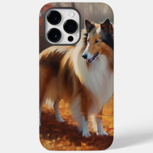 Rough Collie i höstlöv Fall Inspire