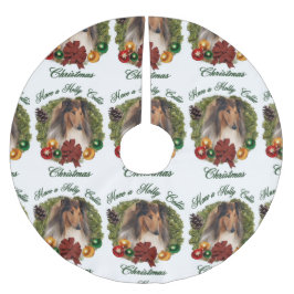 Rough Collie jul Julgransmatta Borstad Polyester