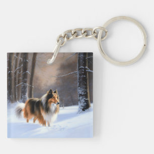 Rough Collie Låt det snöa jul
