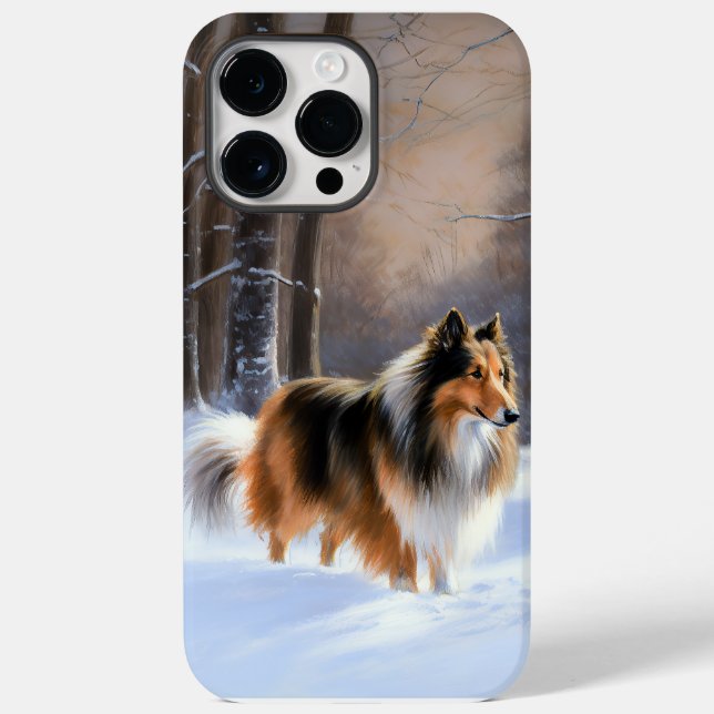 Rough Collie Let It Snow Jul (Baksida)