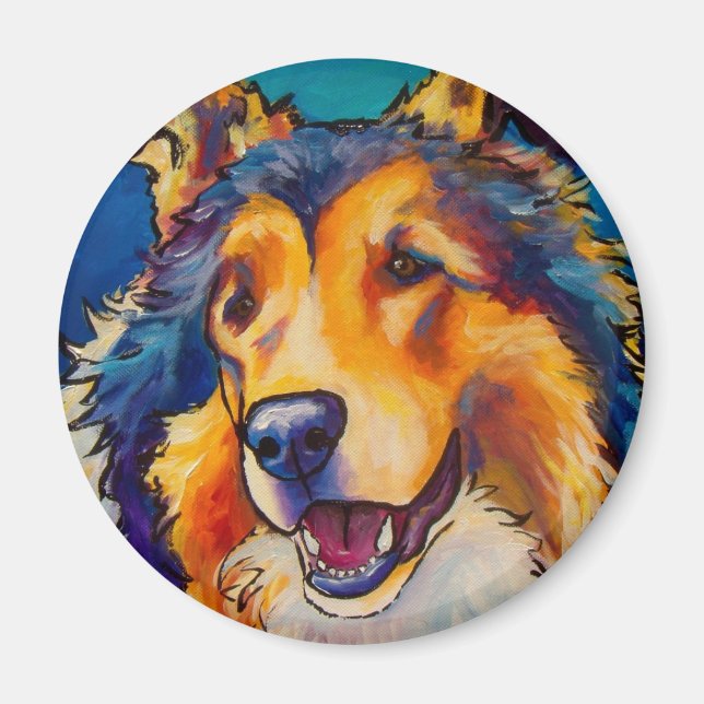 Rough Collie Magnet (Framsidan)