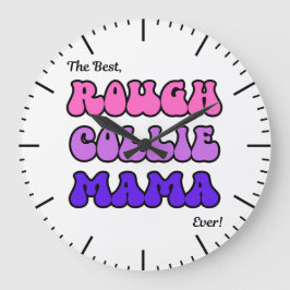 Rough Collie Mama Clock Stor Klocka