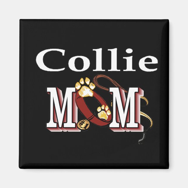 Rough Collie Mamma Gifts Magnet (Framsidan)