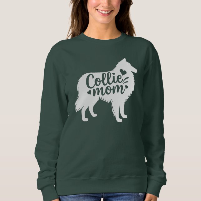 Rough Collie Mamma T Shirt (Framsida)