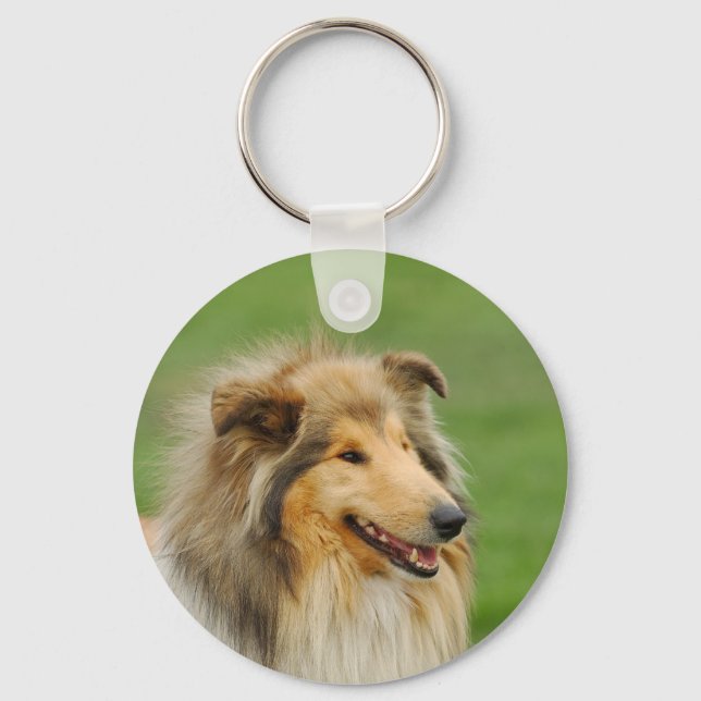 Rough Collie Nyckelring (Framsida)