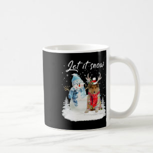 Rough Collie Santa Hund jul Snögubbe Julafton Paja Kaffemugg