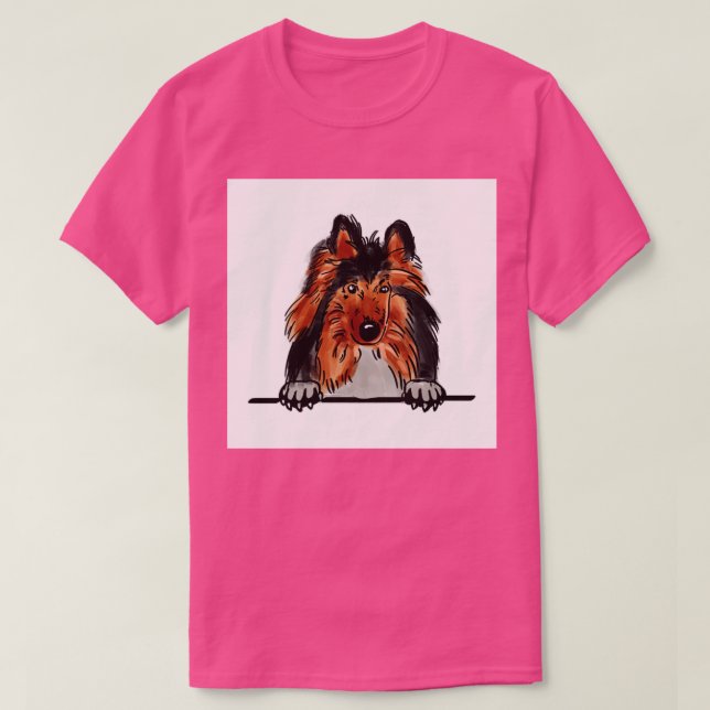 Rough collie t shirt (Design framsida)