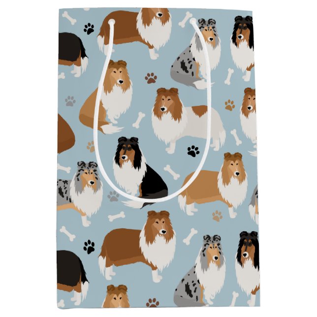 Rough Collie Tass och Bones (Framsidan)