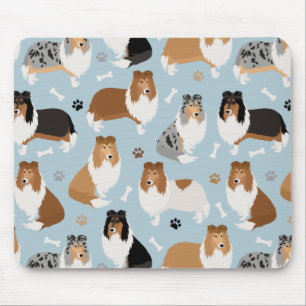 Rough Collie Tass och Bones Musmatta