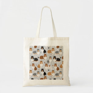 Rough Collie Tass och Bones Tote Bag Tygkasse