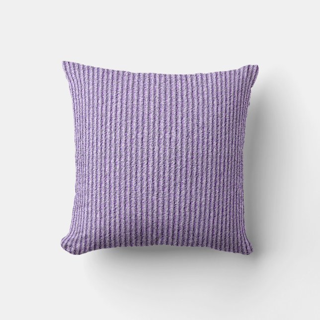 Rough Corduroy Rand i Lilac Lavender Kudde (Framsida)