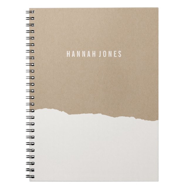 Rough Kant Journal - Vita Anteckningsbok (Framsidan)