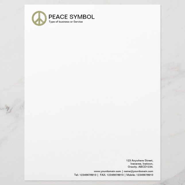 Rough Peace - Khaki Brevhuvud (Framsida)
