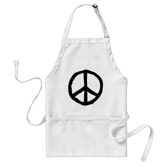 Rough Peace Symbol Förkläde (Framsidan)