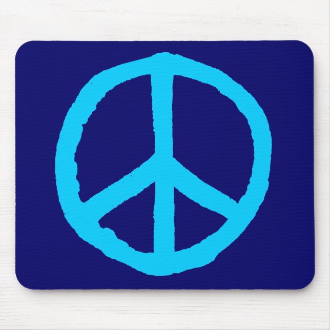 Rough Peace Symbol - Shades of Blue II Musmatta (Framsidan)