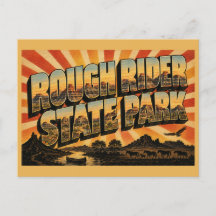 Rough Rider State Park ND Badlands Flod Konst