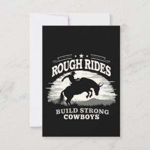 Rough Rides Bygger Starong Cowboys Western Tack Kort