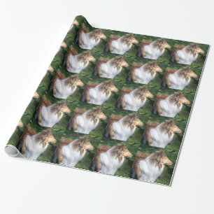 Rough Sable Collie Wrapping Papper Presentpapper
