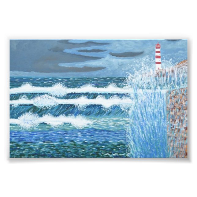 Rough Sea Fototryck (Framsidan)