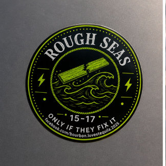 Rough Seas BLT Betyg Margarita Nivå Runt Klistermärke