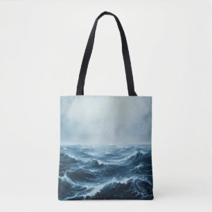 Rough Seas Ocean Vinkarare Tygkasse