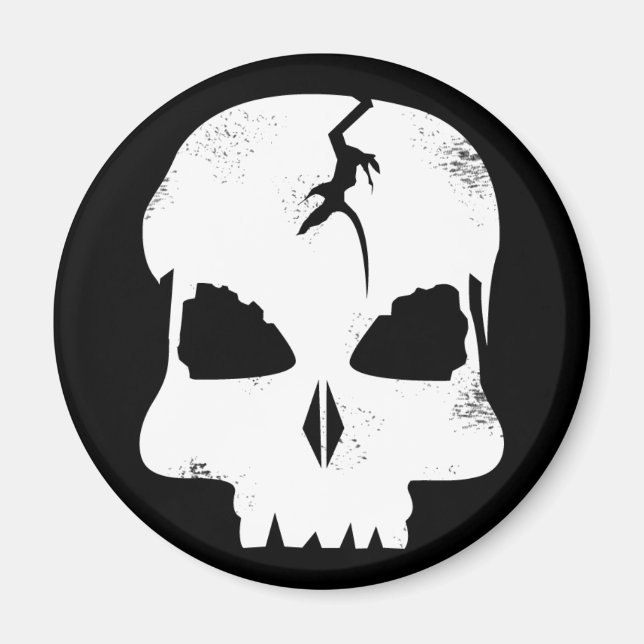 Rough Skull Kapten Jacks Magnet (Framsidan)