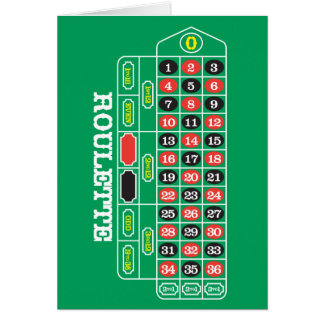 Roulett Hälsningskort