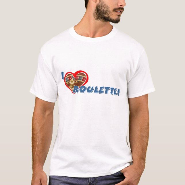 Roulettälskare grundläggande T-tröja T-shirt (Framsida)