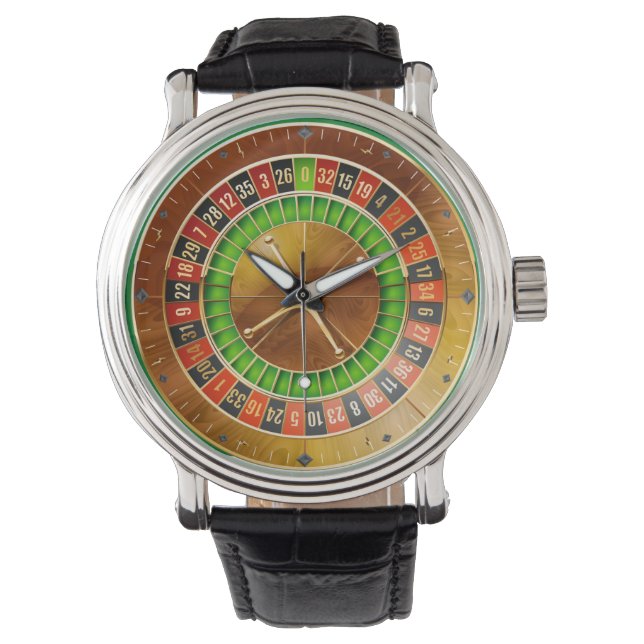 Roulette 1 Watch- och numeriska alternativ Armbandsur (Framsida)