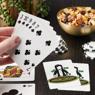 Roulette-återförsäljare, uppspelningskort spelkort