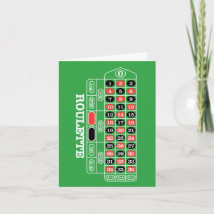 Roulette Bord - Casino Gamble to Win Card Kort