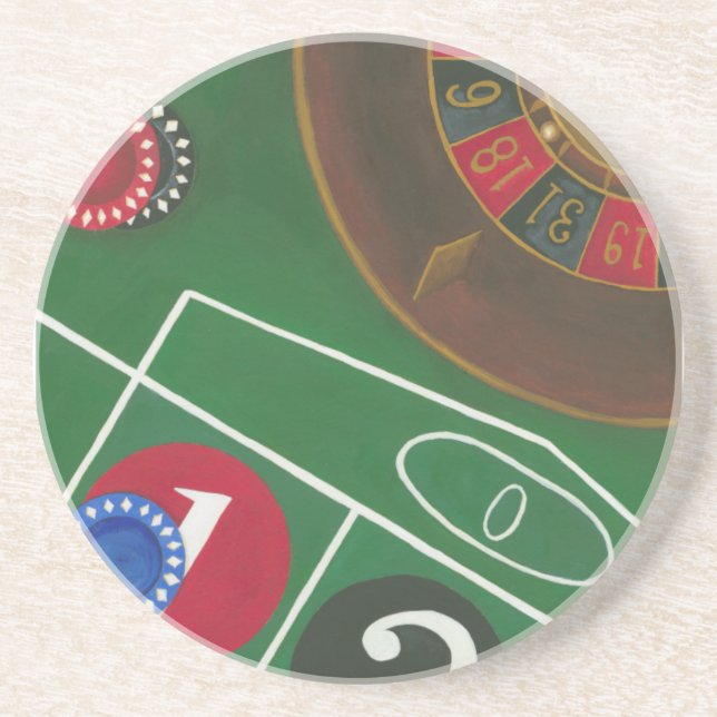 Roulette Bord med Chip och Wheel Underlägg (Framsidan)