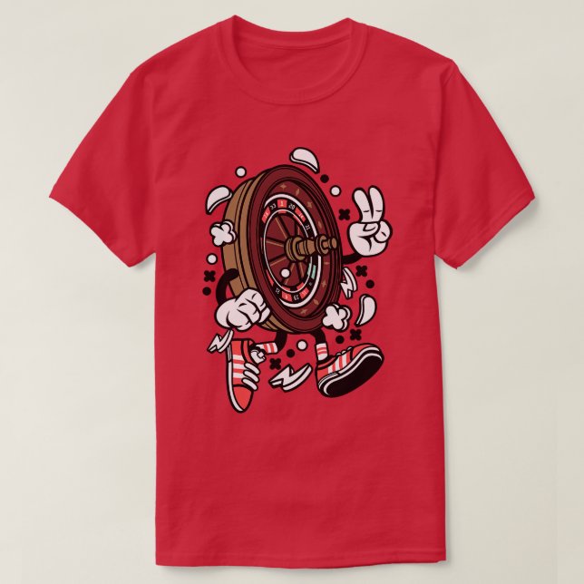 Roulette Casino Game T Shirt (Design framsida)