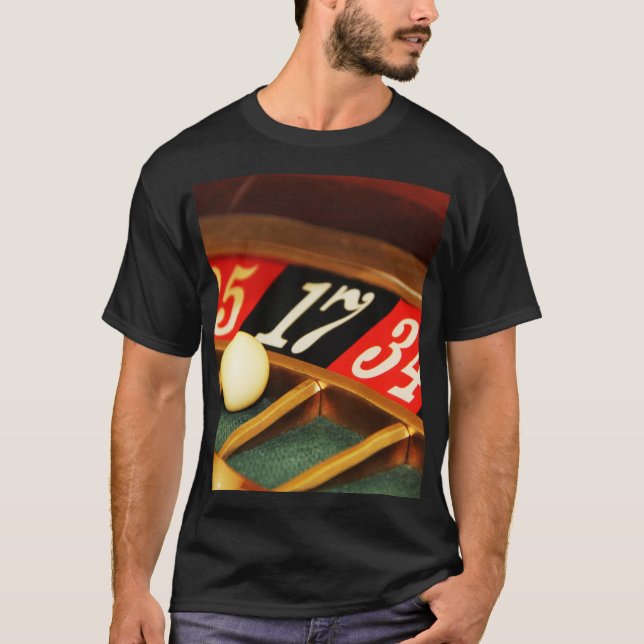 Roulette Game Casino T Shirt (Framsida)