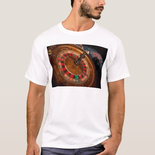 Roulette Game Money Casino Las Vegas Tee (Framsida)