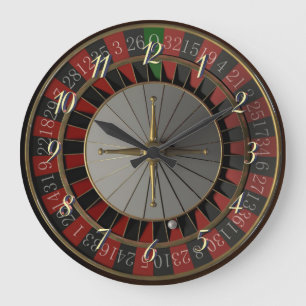 Roulette-hjul Stor Klocka