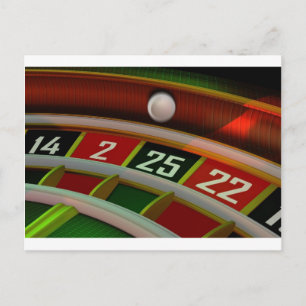 Roulette Rulet Casino Game Vykort