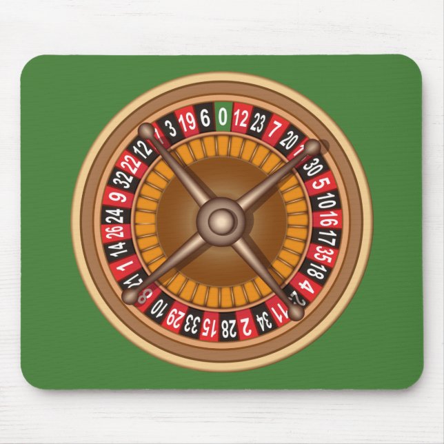 Roulette Wheel anpassningsbar moussat Musmatta (Framsidan)