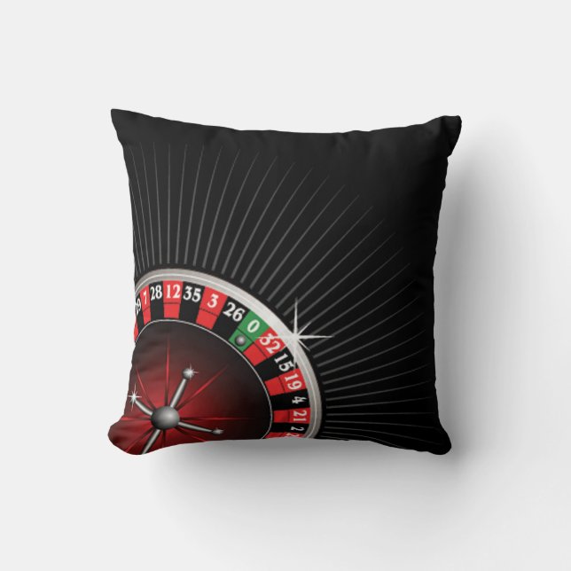 Roulette Wheel Anpassningsbar Pillow Kudde (Framsida)