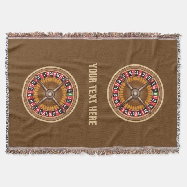 Roulette Wheel anpassningsbar throw filt (Framsidan)