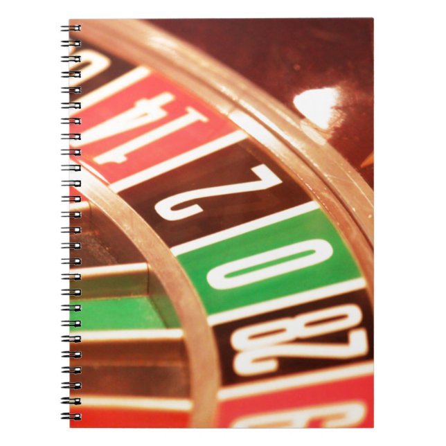 Roulette Wheel Anteckningsbok Med Spiral (Framsidan)
