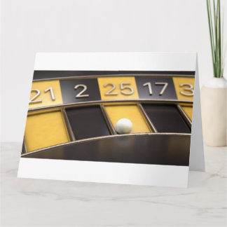 Roulette Wheel Black and Gult Kort