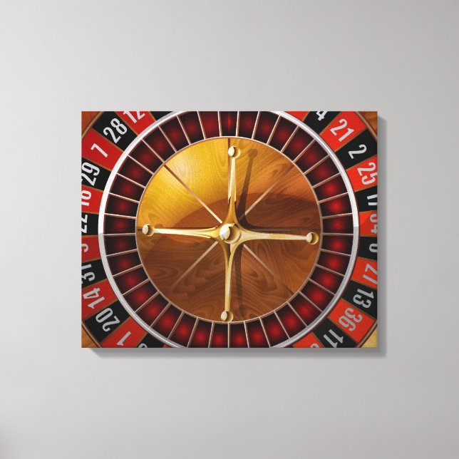 Roulette Wheel Canvastryck (Framsida)