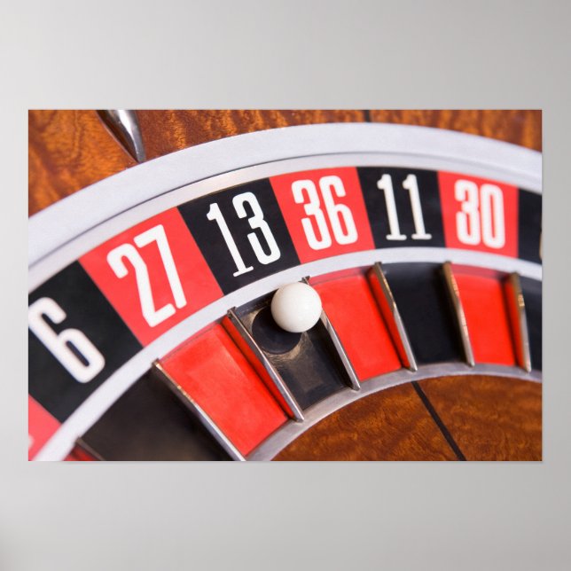 Roulette Wheel Closeup Poster (Framsidan)