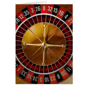 Roulette Wheel Hälsningskort